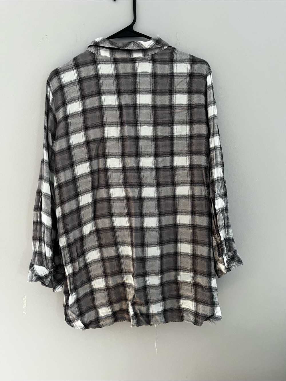 Hester & Orchard Black & White Plaid Button-Down Shirt - Picture 6 of 6